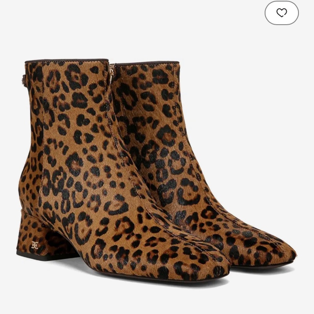 Sam Edelman® Paige 2 Leopard Print Ankle Boots *NEW* Size 6